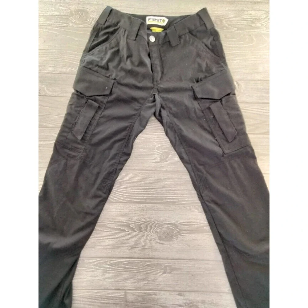 First Tactical Womens sz 6 Pants Black Uniform Cargo Pockets Rip Stop